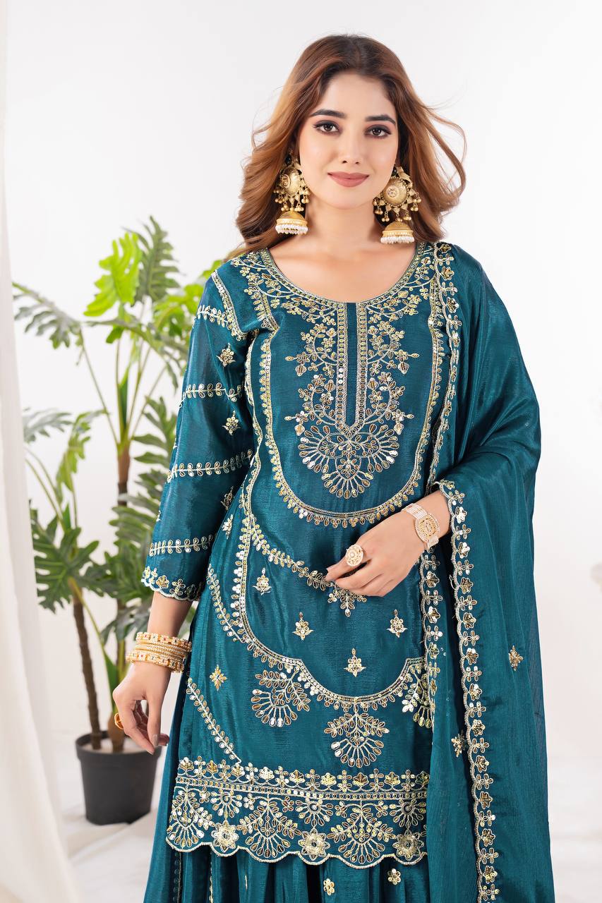 The Rani Pink Ceremonial Heritage Gharara